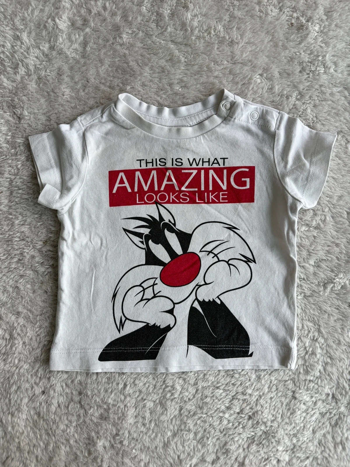 Wit tshirt Looney Tunes 68